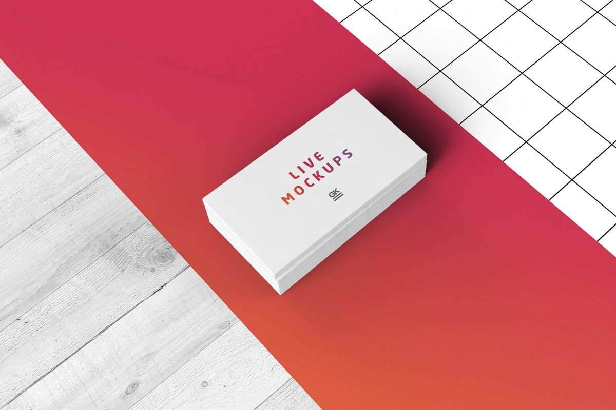 business card animated mockup